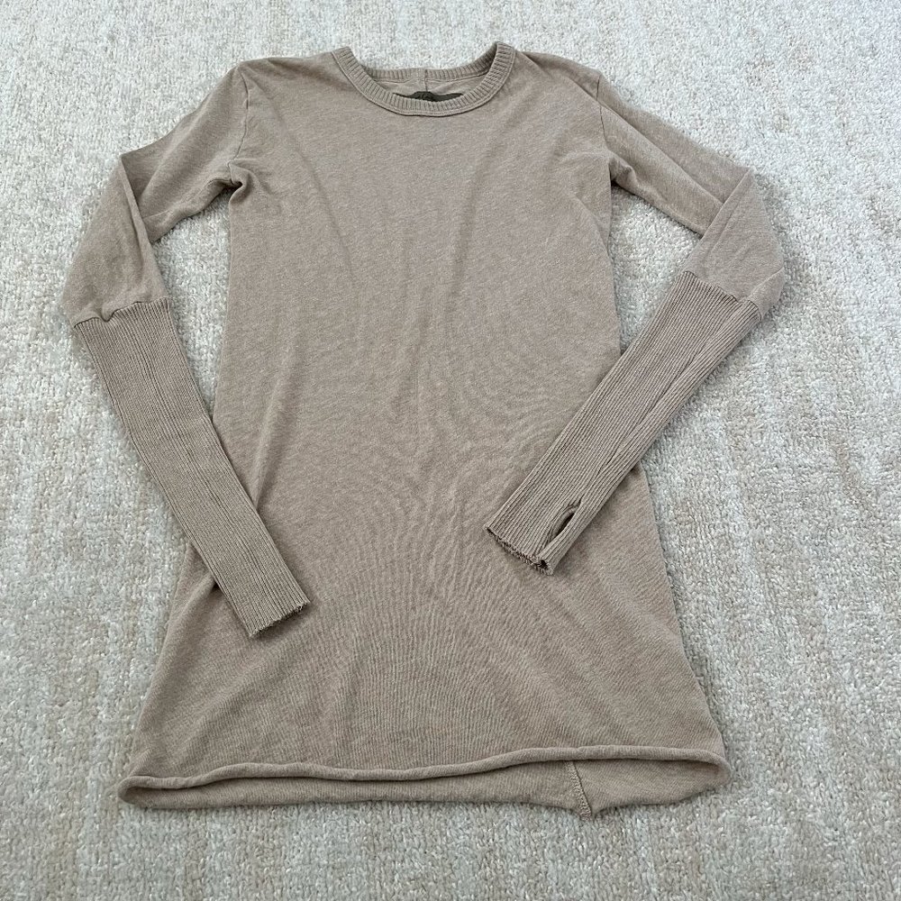 Enza Costa Long Sleeve Tunic in Taupe